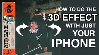 HOW TO 3D GIF PHOTOS WITH JUST IPHONE No Film Camera [upl. by Nic]