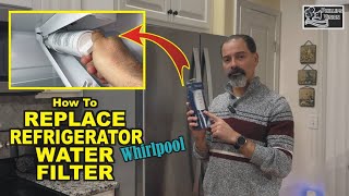 How To Change A Refrigerator Water Filter  Whirlpool Phillips Vision Episode  135 [upl. by Herwick]