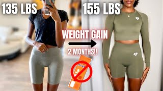 HOW TO GAIN WEIGHT FAST FOR SKINNY WOMEN FAST METABOLISM NO APETAMIN  My Weight Gain Journey [upl. by Anav]