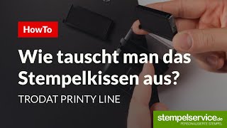 HowTo Stempelkissen austauschen Trodat Printy Line [upl. by Kcirdlek]