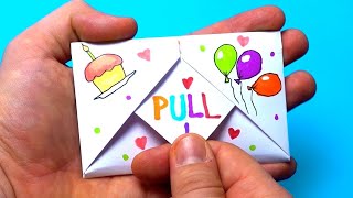 How to make an origami birthday card  DIY in 2 minutes [upl. by Asaeret190]