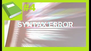 Invalid SYNTAX ERROR in python  WHAT it is and how to SOLVE it [upl. by Cayser]