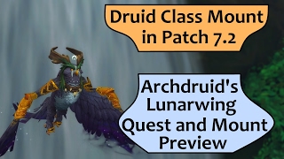 Druid Flying Class Mount in 72  Archdruids Lunarwing Form Quest [upl. by Eisnyl]