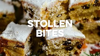 Quick and Easy Stollen Bites no yeast  Supergolden Bakes [upl. by Srednas319]