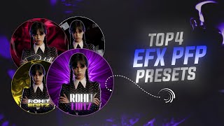 Top 4 Efx Pfp for Alight Motion💥✨  Free Presets  Pfp Text Xml File  Alight Motion Tutorial [upl. by Enerol]