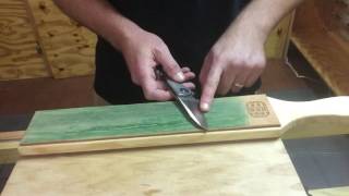 Knife stropping tutorial from USA Made Blade [upl. by Melodee]