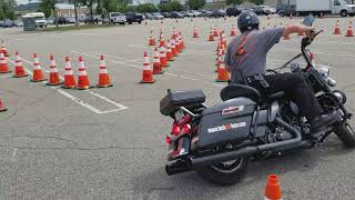 Police Motorcycle Skills Practice Lock and Lean [upl. by Aimaj715]