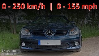 Mercedes Benz SLK 350  R171 Acceleration 0  250 kmh Vmax  AMG Exhaust [upl. by Xineohp]