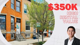 350K Great Rental Value townhouse for sale in Baltimore Johns Hopkins University and Penn Station [upl. by Obnukotalo987]