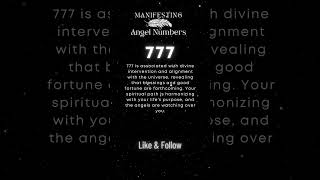 What is the meaning of 777 ⭐️ Manifesting Angel Numbers Meanings Numerology angelnumber synchronic [upl. by Efron]