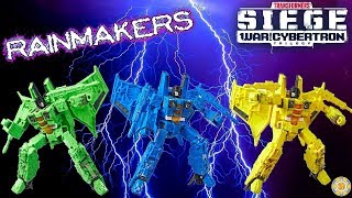 Transformers Siege Rainmakers Acid Storm Ion Storm amp Nova Storm [upl. by Mohun126]