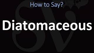 How to Pronounce Diatomaceous CORRECTLY [upl. by Rockwood]