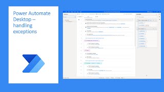 Handling exceptions in Power Automate Desktop [upl. by Gaskill]