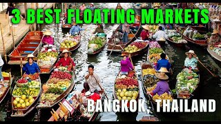 HOW WE VISITED 3 BEST FLOATING MARKETS IN 1 DAY  TALINGCHAN  KHLONGLAT MAYOM  WATSAPHAN  BANGKOK [upl. by Aenat]