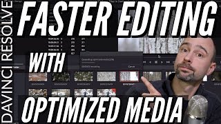 Faster Editing In Davinci Resolve using Optimized Media Proxy Files  Tutorial [upl. by Adaj]