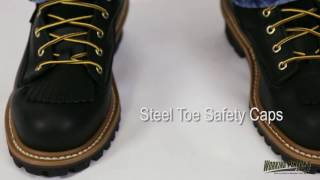 Carolina Mens Steel Toe 8 Inch CA9825 Waterproof Logger Boots [upl. by Asilem197]