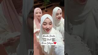 Nanda Dinda Feat Nissa Sabyan❤️🙏 nandadindaofficial nissasabyan [upl. by Torbart]