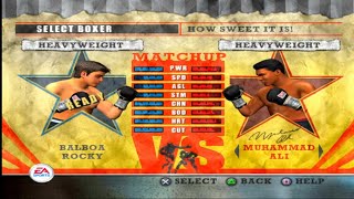 Rocky Balboa vs Muhammad Ali  Fight Night Round 2 PS2 Gameplay PCSX2 4K [upl. by Nainatrad]