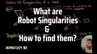 Robot Singularities amp how to find them  Robotics 101 [upl. by Lounge17]