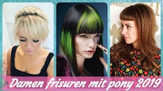 Die 👍 fetzige 20 Ideen zu damen frisuren mit pony 2019 [upl. by Giana333]