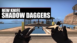 Shadow Daggers Knife Animations  Shadow Case Update  CSGO [upl. by Civ]