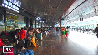 Walking in New Delhi RAILWAY STATION NDLS Paharganj New Delhi INDIA  4K RAILWAY STATION Tour [upl. by Neenaej32]