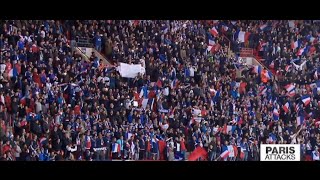 Paris Attacks French and British fans sing La Marseillaise together at Wembley Stadium [upl. by Nancee]