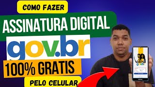 como fazer assinatura digital govbr gratuita pelo celular [upl. by Esmaria931]