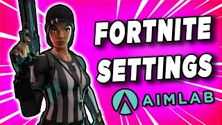 How to Set Up AIMLAB for FORTNITE CROSSHAIR  SENS shorts [upl. by Lipcombe435]