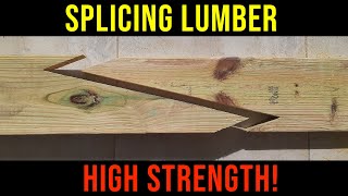 How To Properly Splice Dimensional Lumber For Maximum StrengthRafters amp Joists [upl. by Nanor889]