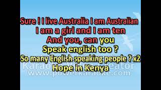 Where do you live  Chanson Anglais Version Karaoke CM1 [upl. by Pejsach383]