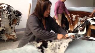 Cowhide rugs production process by Decohides com [upl. by Hartzell]