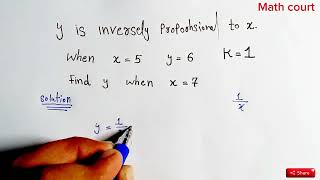 Directly proportional and Inversely proportional relationship Basic math tips [upl. by Novat717]