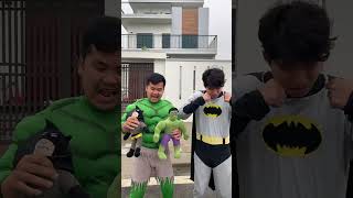 Hulk amp Batman Funny Toys Prank  Marvel Real Life [upl. by Alekahs]