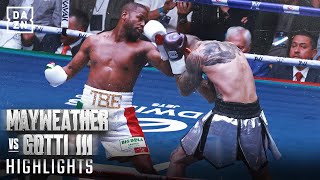 FIGHT HIGHLIGHTS  Floyd Mayweather vs John Gotti III [upl. by Tompkins220]