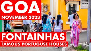 Goa  Fontainhas  November 2023  Famous Latin Quarter  Portuguese Houses  Panjim City  Goa Vlog [upl. by Anitteb124]