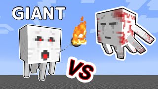 Giant Ghast Vs UrGhast in Minecraft [upl. by Suilienroc]