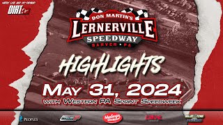 Lernerville Speedway  May 31 2024  Western PA Sprint Speedweek  Highlights [upl. by Martinson]