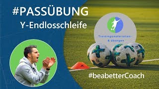 Fussball Passübung  Y Form als Endlosschleife [upl. by Madge496]