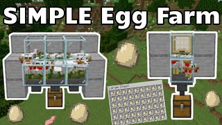 Simple Egg Farm Minecraft Java [upl. by Sigismundo888]