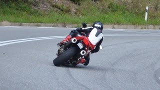 Honda VTR 1000 Firestorm cornering and sound Jahodna [upl. by Ettelloc]