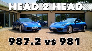 Porsche Cayman S Comparison  9872 vs 981 [upl. by Yorled]