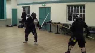 Sparring Sword vs spear  with bucklers and shields [upl. by Rebmyt481]