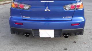 Evo X AMS Dual Tip Exhaust [upl. by Gula]