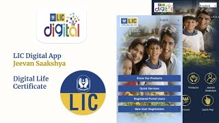 LIC Digital Jeevan Saakshya App 2024  Submit Digital Life  Existence Certificate Online [upl. by Ailadgim]