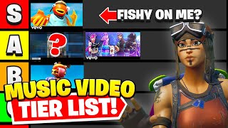 I Ranked EVERY Fortnite Music Video Tier List [upl. by Tihw]