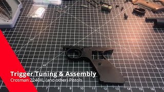 Trigger Tuning and Reassembly for Crosman 2240XL Part 1 [upl. by Aneehsirk]