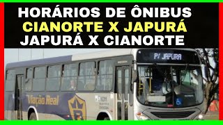 ÔNIBUS DE CIANORTE PARA JAPURÁ  HORÁRIO DE CIRCULAR DE JAPURÁ PARA CIANORTE [upl. by Artenra]