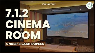 712 Atmos Cinema Room in India  Using Different Brands for Surround Speakers in Home Theater [upl. by Leitman427]