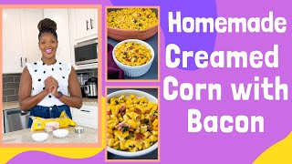 Homemade Creamed Corn Quick and EASY [upl. by Namyh]